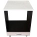 Corp pentru cuptor incorporabil cu sertar Zebra, wenge/Cappuccino lucios, cu blat Travertin, 60 x 85 x 60 cm